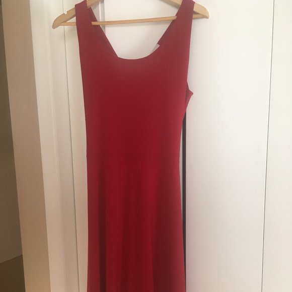 CASSIS LRD Little Red Dress sleeveless fit and flare knee length reversible M - Picture 1 of 8